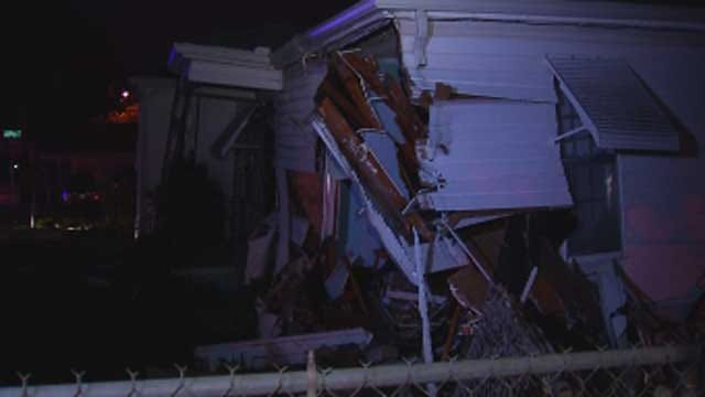 Police Chase Ends As Suspect Crashes Stolen Truck Into OKC Home