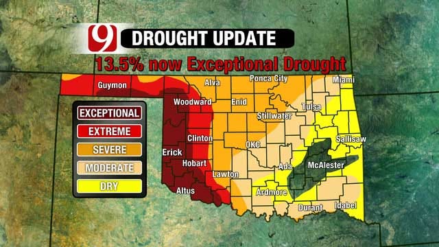 Extreme Drought Continues For Much Of Western Oklahoma