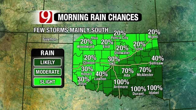 High Rain Chances Today, Fire Danger Returns Midweek