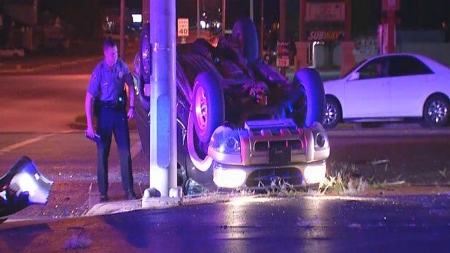 Police: Driver Trying To Beat Yellow Light Caused Crash In SW OKC