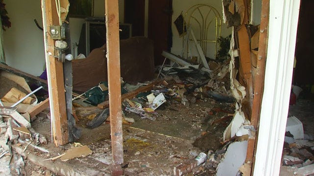 Driver Loses Control, Slams Into Midwest City Home