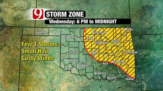 Thunderstorms Possible Wednesday, High Wildfire Threat Thursday