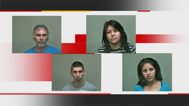 Pounds Of Meth Discovered During Traffic Stop, 4 Arrested