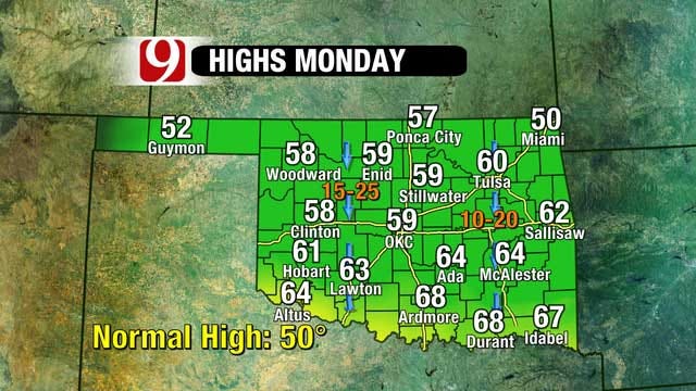 Warm, Windy Sunday Greets Oklahoma Ahead Of Cold Front