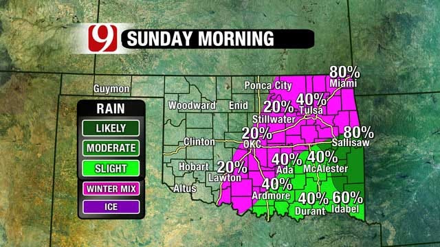Weekend Rain Chances Increasing For Oklahoma