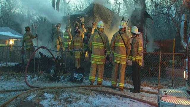 SW OKC House Destroyed In Early morning Fire