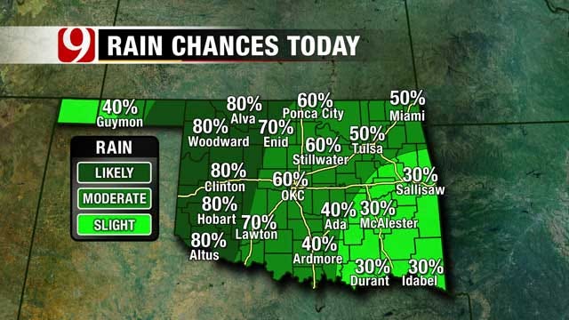 Rain Chances Continue Through Tuesday