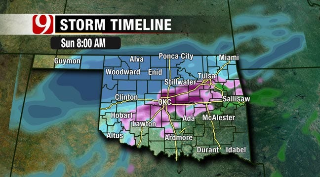 Cold Winds, Some Snow Expected Sunday