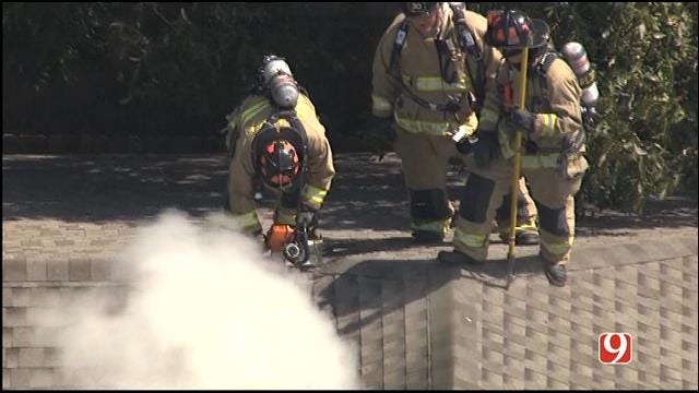 Firefighters Contain House Fire In NW OKC