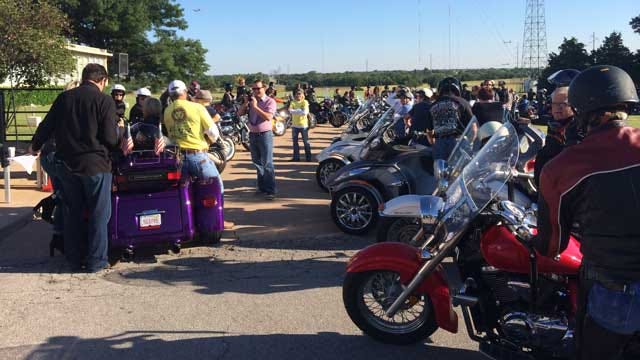 News 9's Stan Miller, Motorcyclists Ride To Benefit Childhood Hunger