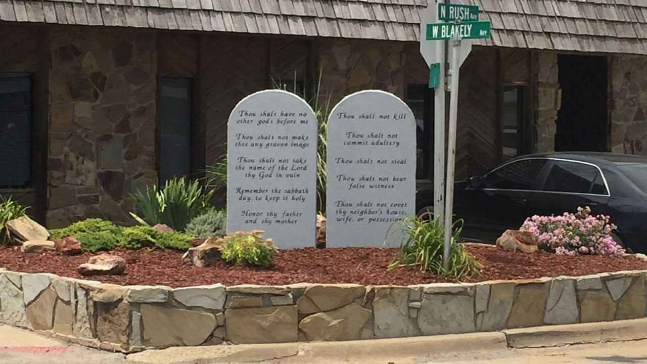Rush Springs Man Ten Commandments Monument Is On Private Property