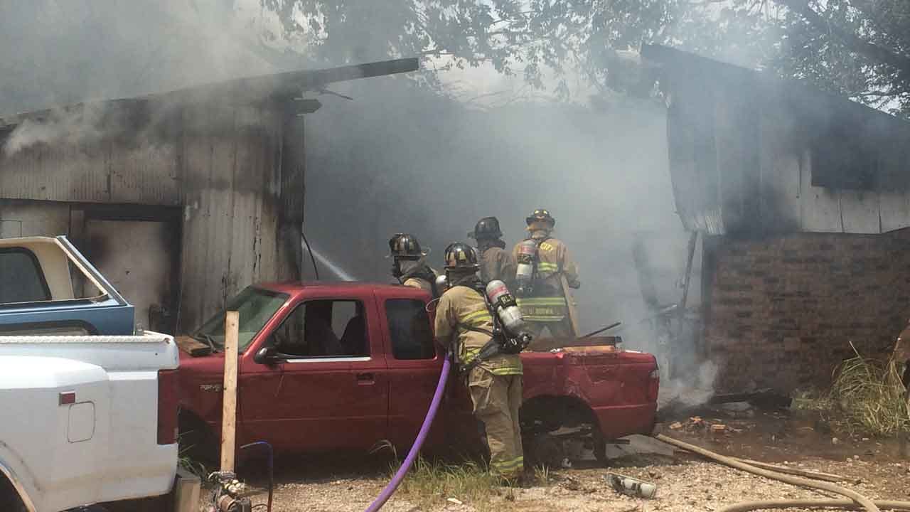Crews Investigate Fire At NE OKC Salvage Yard
