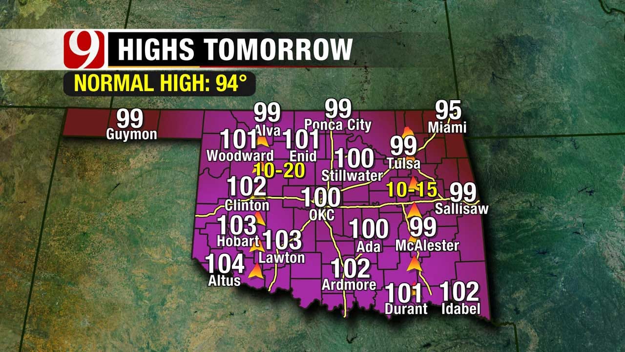 Excessive Heat Warnings In Effect For Most Of Oklahoma