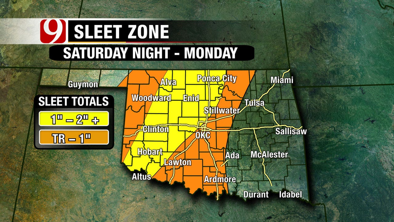 Latest Update On Weekend Winter Storm In Oklahoma