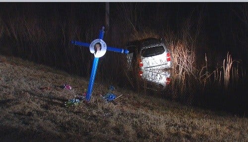 OKC Police: Drunk Driver Damages Roadside Memorial Along I-40