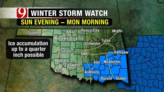One More Spring-Like Day For Oklahoma, Winter Returns Sunday