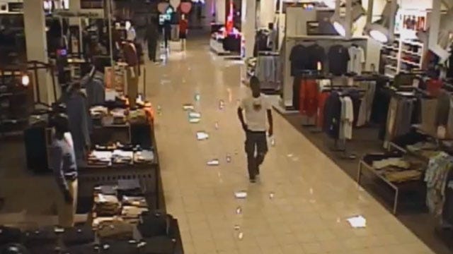 Surveillance Video Shows Penn Square Mall Robbery Suspect