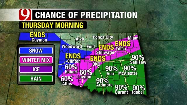 Cooler Temps, Winter Precipitation On The Way To Oklahoma
