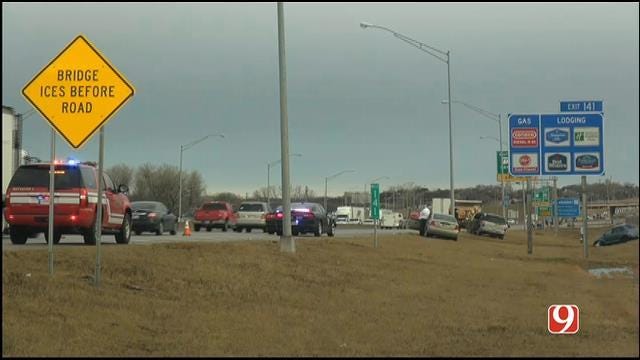 Multiple Accidents Snarl Traffic On I-35 In Edmond