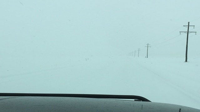 Roadways Impacted By Snowfall In OK Panhandle