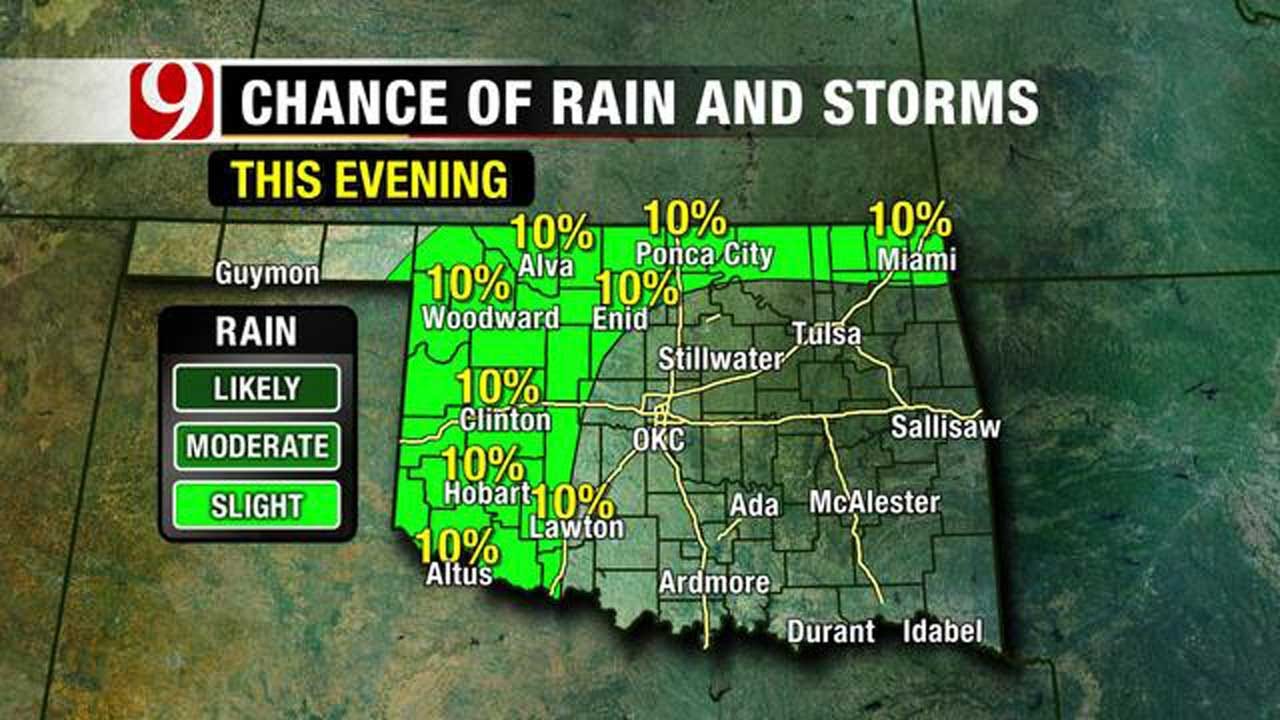 Front Brings Rain Chances, Cooler Weather To Oklahoma
