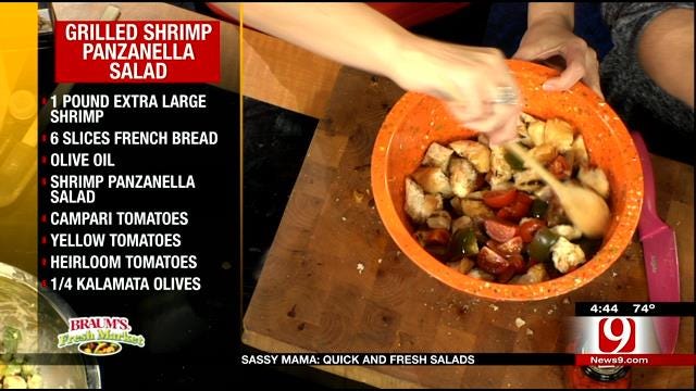 Grilled Shrimp Panzanella Salad