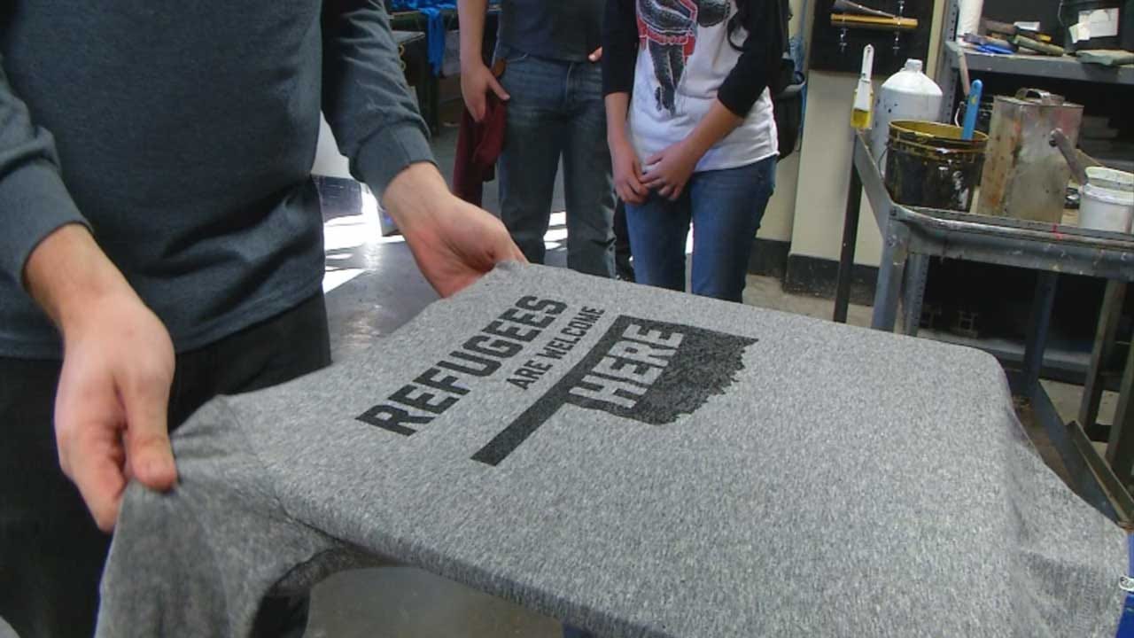 OKC Screen Printing Shop Sends Welcoming Message To Syrian Refugees