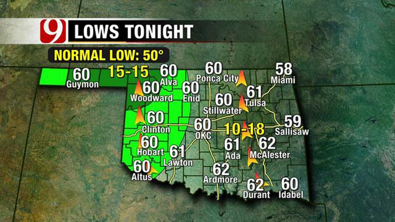 OKC Metro Area To Remain Dry Tuesday Night
