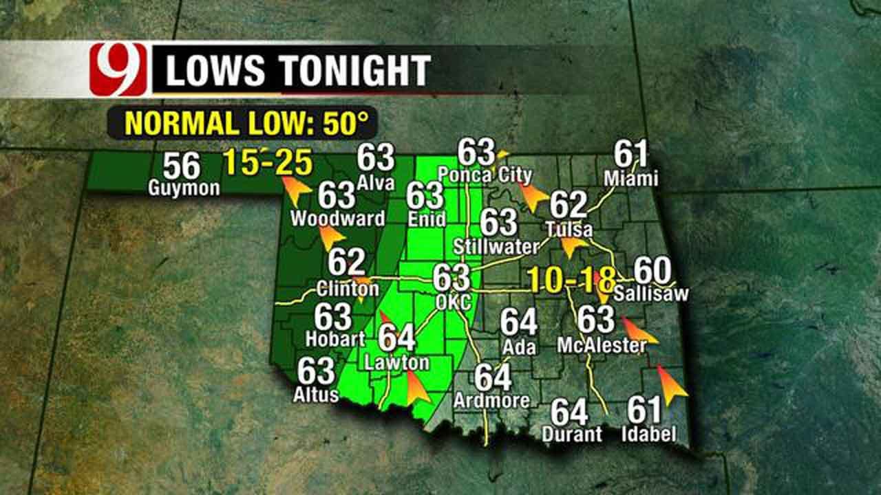 Cool Weather, Rain On The Way To Oklahoma
