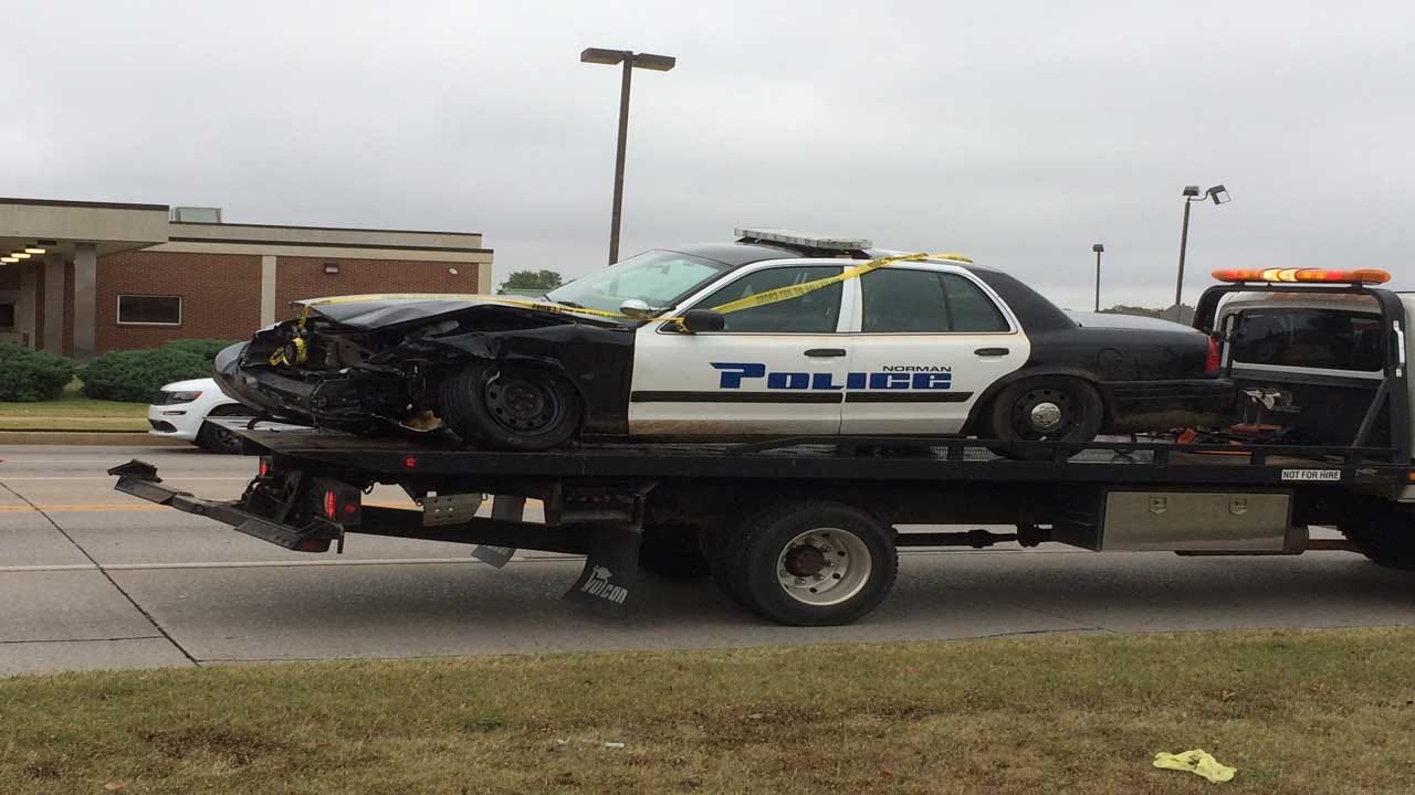 One Hospitalized After OfficerInvolved Crash In Norman
