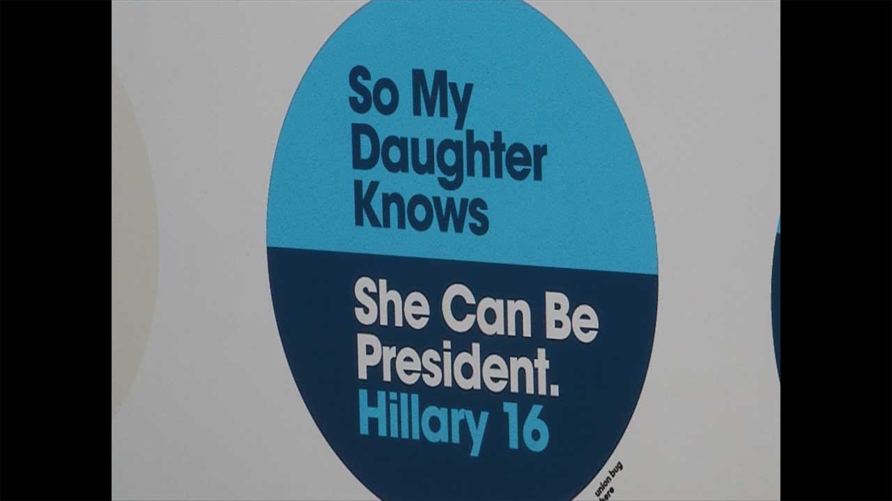 OKC-Based Artist Chosen To Create Hillary Clinton Campaign Button