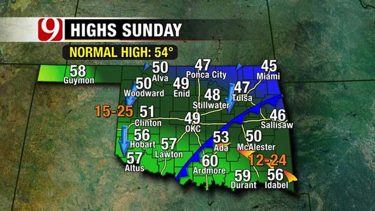 60 Degree Temperatures Last Through Friday For Oklahoma