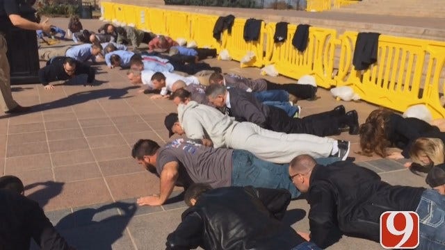 Group Takes To Capitol Steps To Bring Awareness Of Veteran Suicide