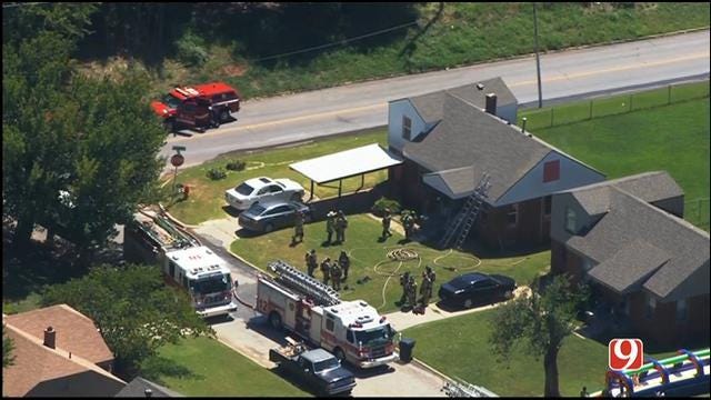 Crews Contain House Fire In Northeast OKC