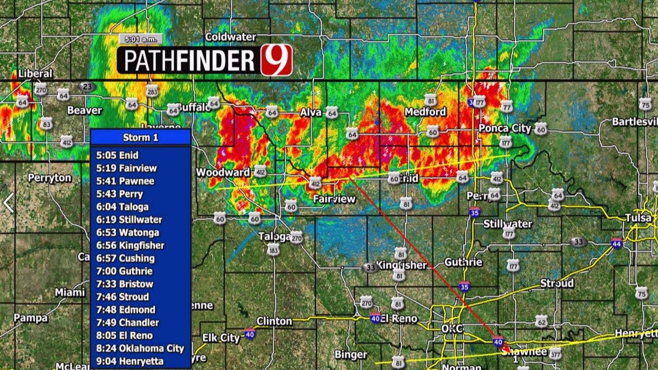 Severe Storms In North Oklahoma Moving South Towards The Metro