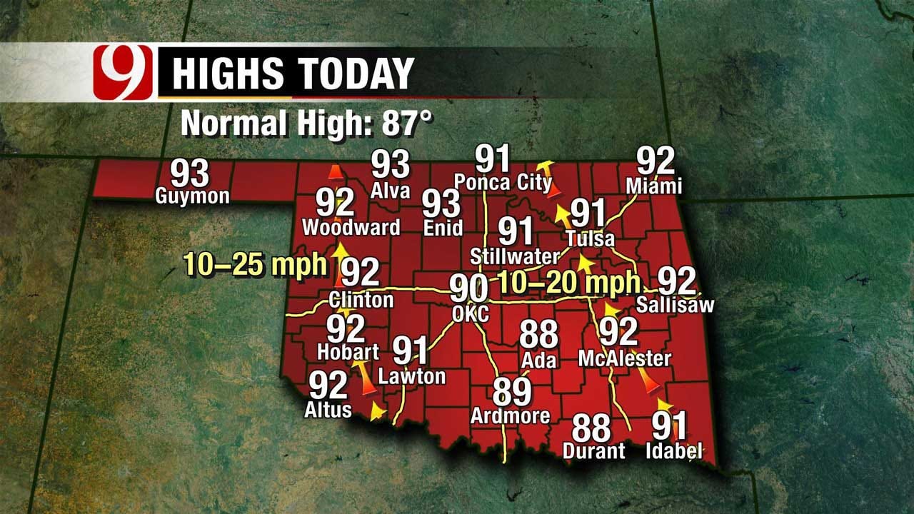 Hot And Muggy Conditions Continue Across Oklahoma