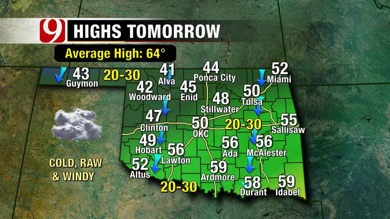 Cool, Potentially Freezing Weather, Headed To Oklahoma This Weekend