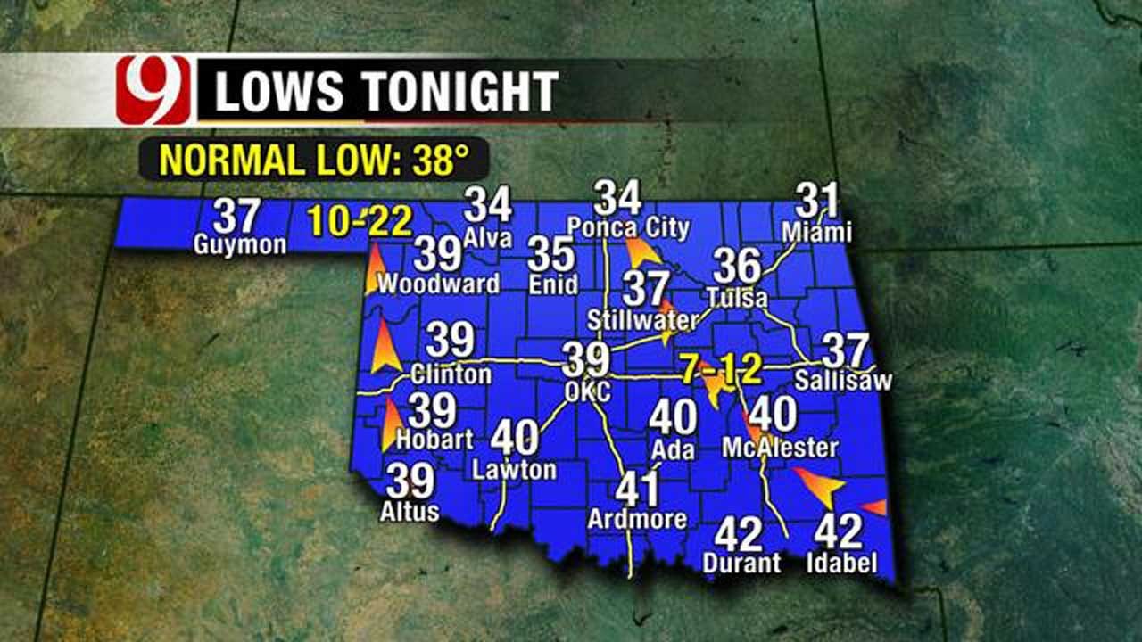 Temperatures To Climb Above 70 Friday Across Oklahoma