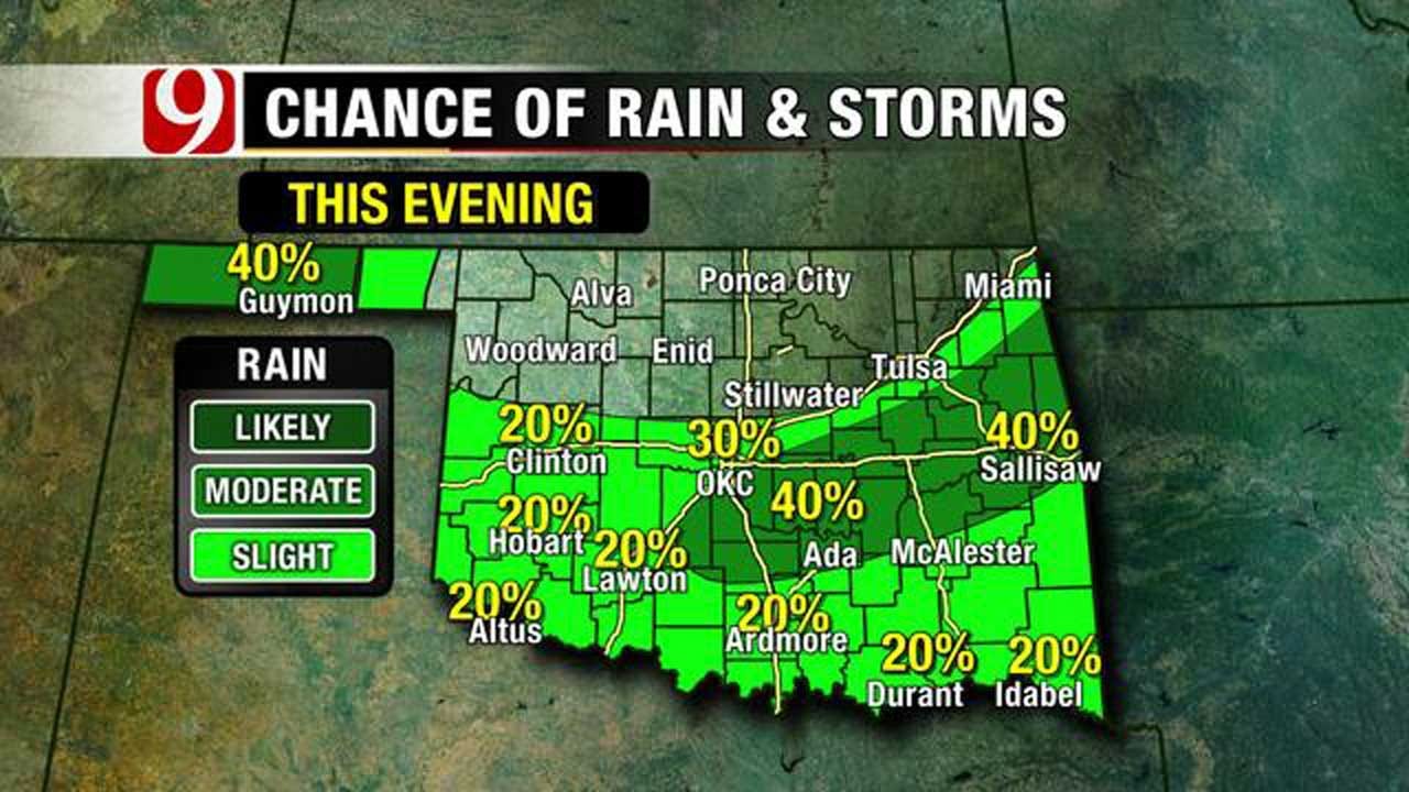 Cold Front May Bring Showers, Thunderstorms To Parts Of OK