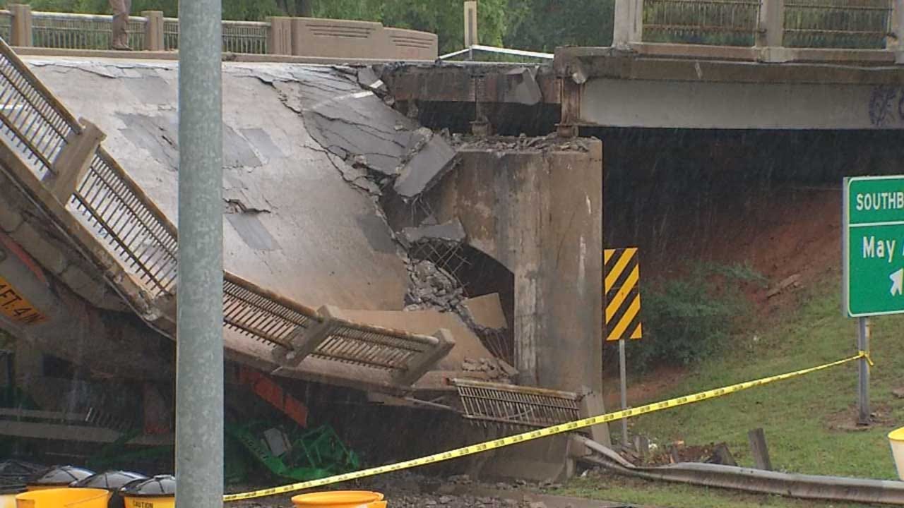 City Officials Talk Repairs Following May Ave. Bridge Collapse Onto NW