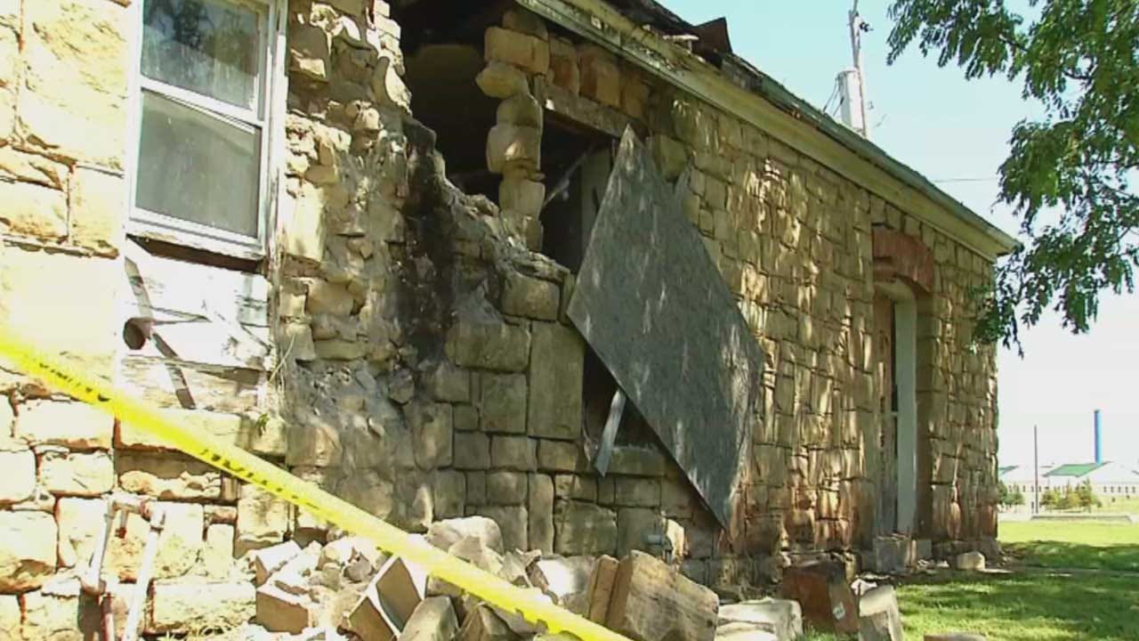 Earthquake Causes Damage For Historic Pawnee Buildings