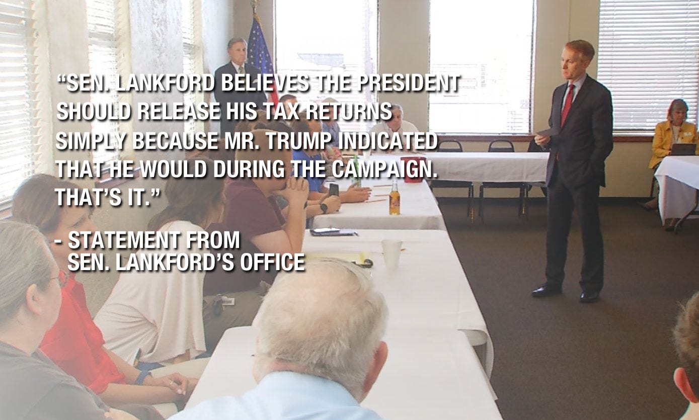 Lankford: "The President Should Release His Tax Returns"