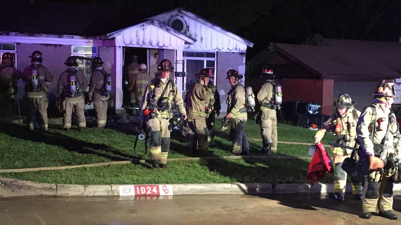 Firefighters Fight House Fire In NE OKC