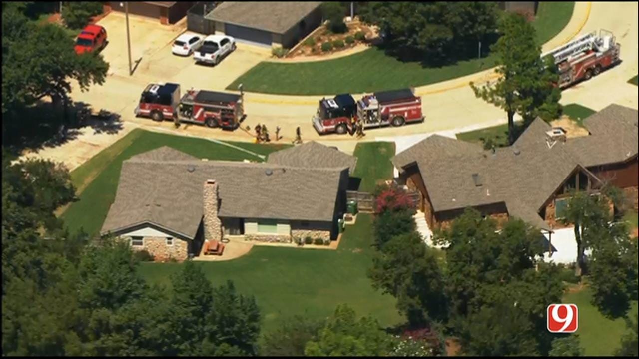 Crews Battle House Fire In Yukon