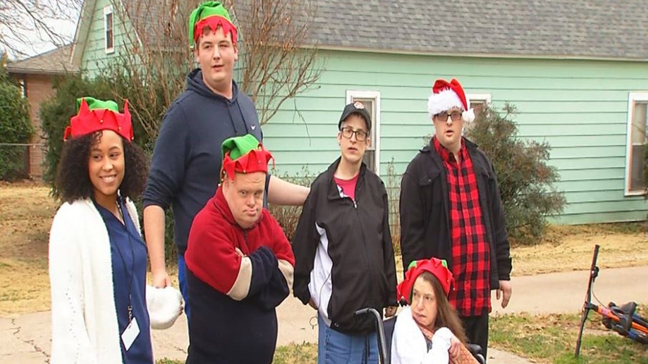 Residents Of Okarche's Center Of Family Love Deliver Food Baskets