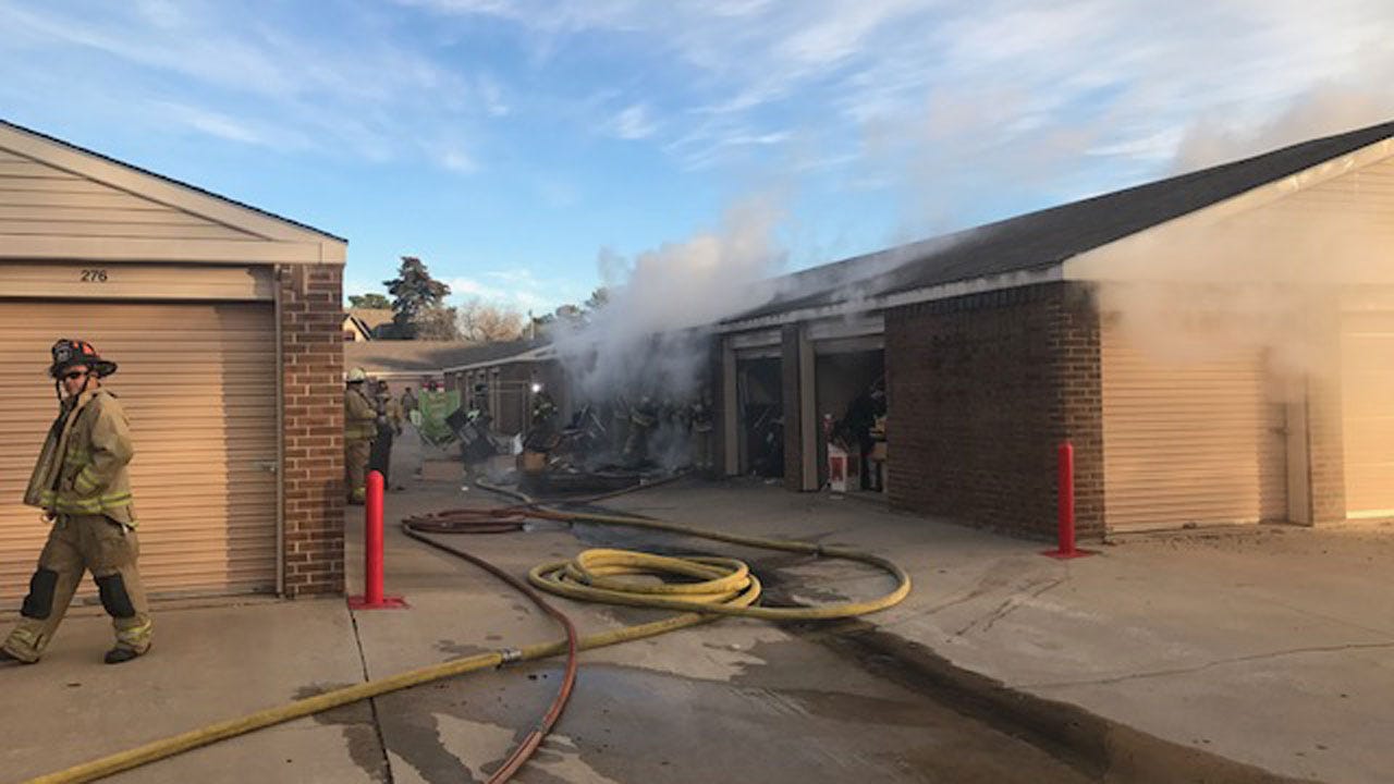 Crews Extinguish Fire At NW OKC Storage Facility