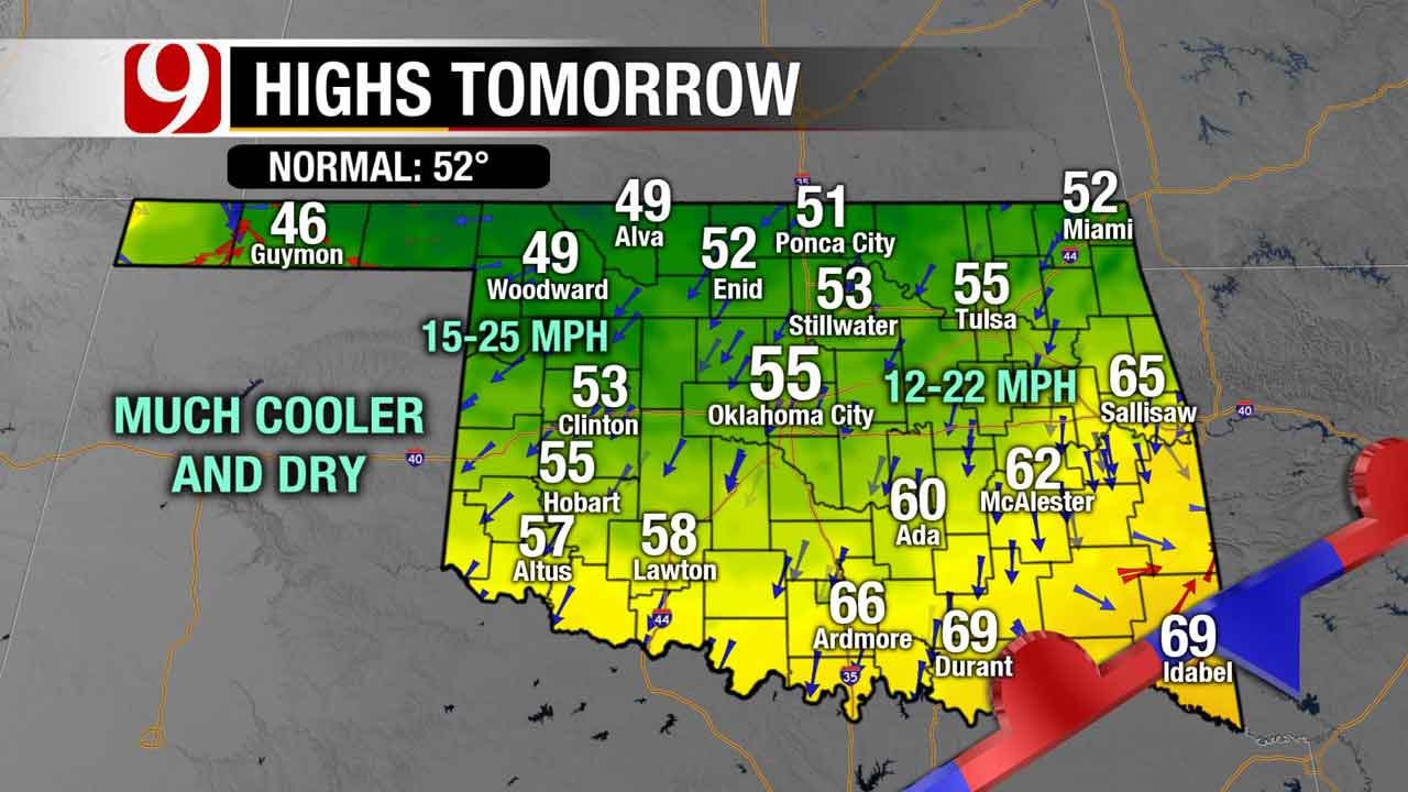Cooler Temperatures On The Way To Oklahoma