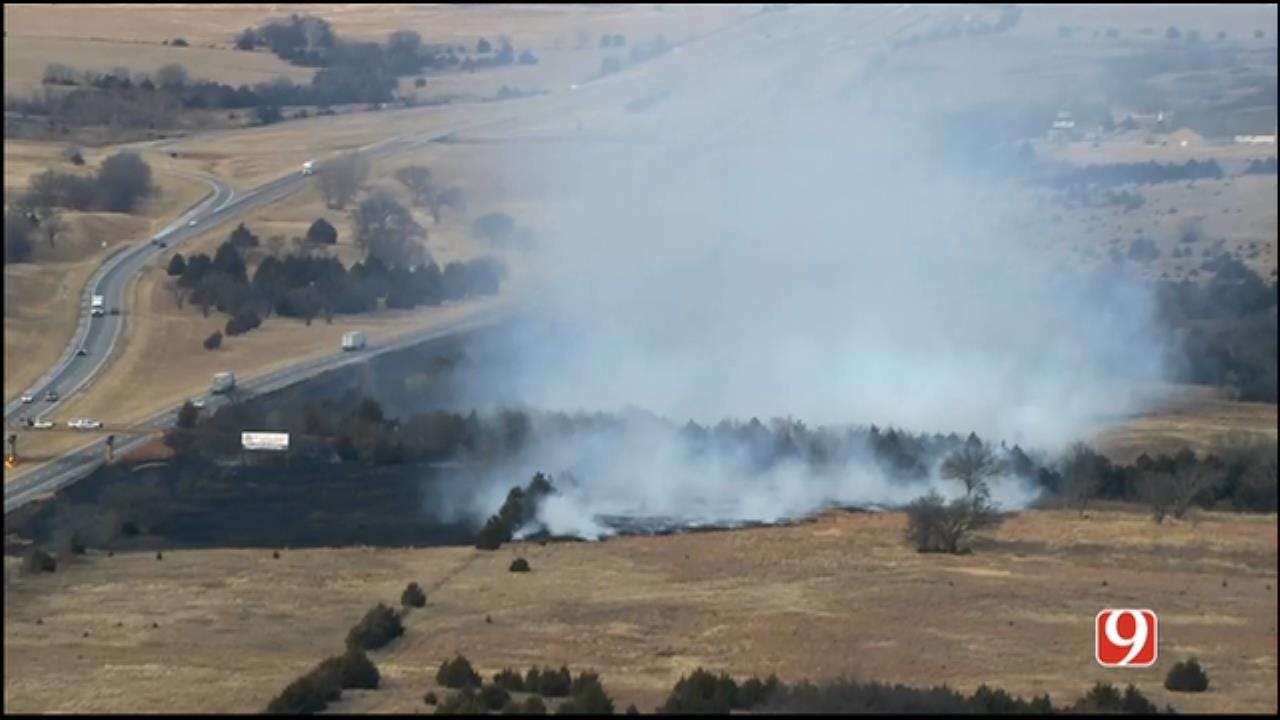 Crews Battle Pair Of Wildfires Near Guthrie
