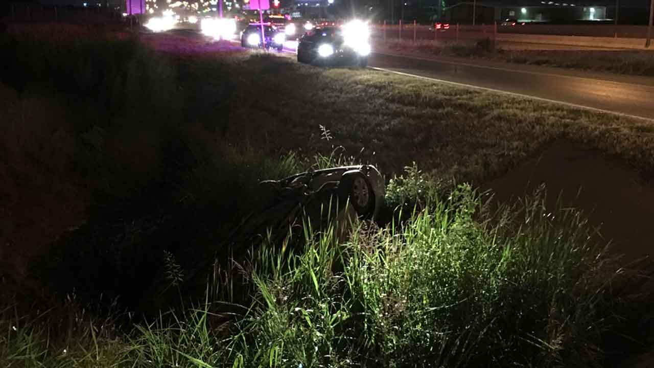 Crews Respond To Rollover Crash Near I-240 Eastbound At I-35