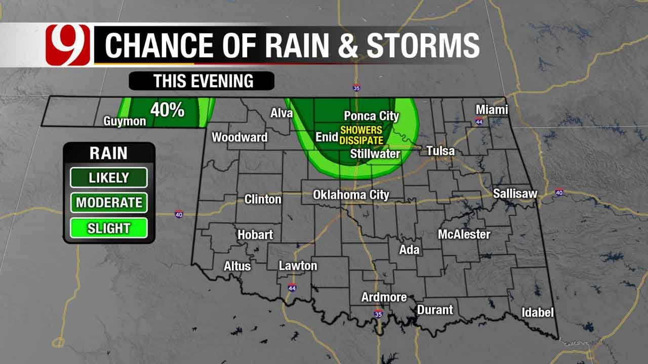 Rain Chances Possible In Oklahoma, Hot Weekend Expected